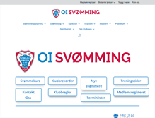 Tablet Screenshot of oi-svomming.no